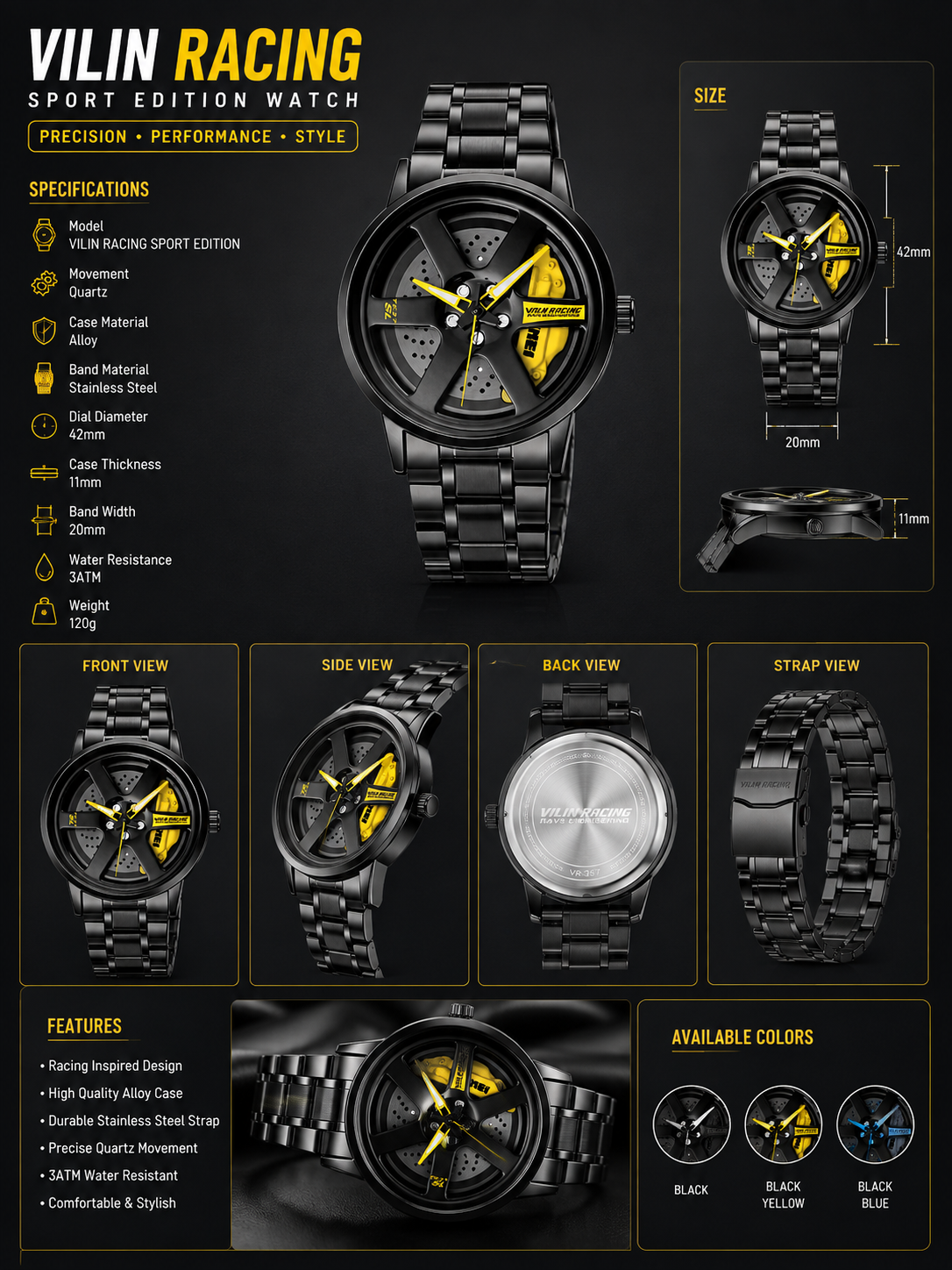 Villin racing sports edition watch